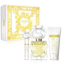 Moschino 熊芯未泯２女性淡香精限定禮盒(淡香精100ml+香體乳100ml+隨身瓶10ml)