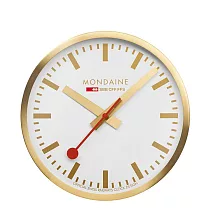 MONDAINE 瑞士國鐵 40cm掛鐘 金