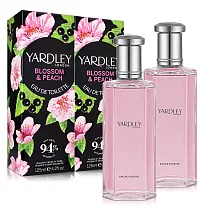 YARDLEY 雅麗 櫻花&白桃淡香水(125ml)X2入
