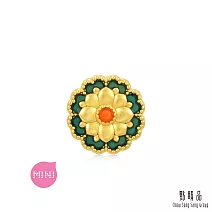 【點睛品】 Charme Mini 彩繪菊花 黃金串珠