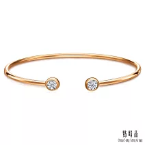 【點睛品】Daily Luxe  炫幻星光 18K金鑽石手鐲 玫瑰金