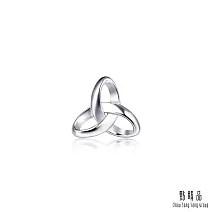 【點睛品】Ear Play 三角結 鉑金單邊耳環