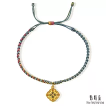【點睛品】四方如意 黃金五彩手繩