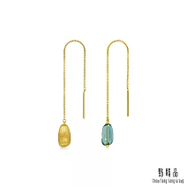 【點睛品】g*系列 摩登質感黃金耳環(一對)