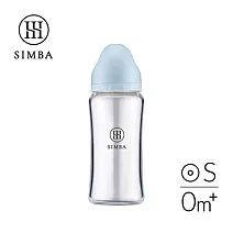 【小獅王辛巴】蘊蜜質金玻璃寬口防脹氣奶瓶270ml-新生專用 晨藍