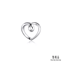 【點睛品】Ear Play 心形 鉑金單邊耳環