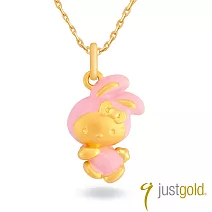 【Just Gold 鎮金店】Hello Kitty百變Cutie十二生肖 黃金墜子-兔(不含鍊)