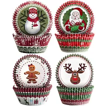 《ibili》Sweet蛋糕紙模100入 | 點心烤模 - 聖誕6.5cm