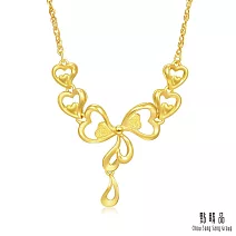【點睛品】心心相印 黃金項鍊_計價黃金