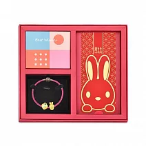 【點睛品】幸福黃金兔 黃金串珠彌月禮盒組