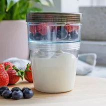 《MasterClass》EcoSnap雙層燕麥優格杯(500ml) | 環保餐盒 保鮮盒 午餐盒 飯盒