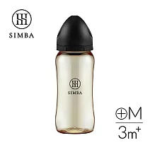 【小獅王辛巴】蘊蜜鉑金PPSU寬口防脹氣奶瓶360ml-全齡適用 蒔黑