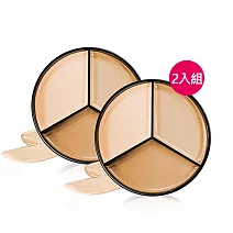 【UNICAT 變臉貓】MEILIN全方位三色遮瑕膏13.5g 2入組