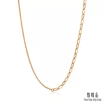 【點睛品】十字鍊 18K玫瑰金項鍊