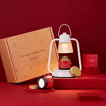 D&M 許願小油燈精油香氛蠟燭禮盒  白色