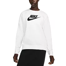 NIKE AS W NSW CLUB FLC GX STD CREW 女長袖上衣-白-DQ5833100 S 白色