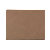 LIND DNA NUPO 皮革餐墊 （方形、棕）