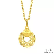 【點睛品】十二生肖 平安扣-雞 黃金吊墜_計價黃金