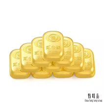 【點睛品】貳台錢x10塊 黃金金條_計價黃金(共75克)