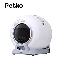 【PETKO】智能貓砂盆 SAVVY 全新升級(一件換袋 動態集便 不夾貓設置)  白色