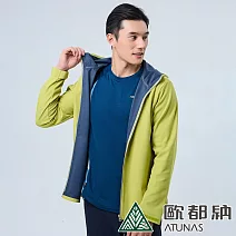 【ATUNAS 歐都納】男款SOFTSHELL潑水輕暖外套A8GA2327M/保暖/防風/防潑水* L 萊姆綠