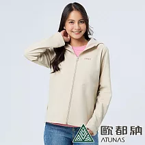 【ATUNAS 歐都納】女款SOFTSHELL潑水輕暖外套A8GA2328W/刷毛/保暖/防風/防潑水* XL 米卡
