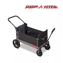 美國【RadioFlyer】觀星象四合一折疊拖車 #3700JB型(炭岩黑)  #3700JB型(炭岩黑)