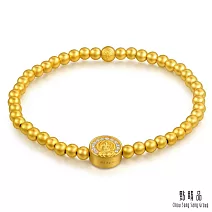 【點睛品】敦煌菩提 黃金鑽石手鍊