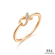 【點睛品】比彼心 18K玫瑰金鑽石戒指 15 18K玫瑰金