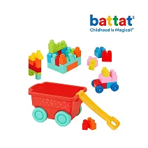 【Battat】樂波島-建築師積木拖車