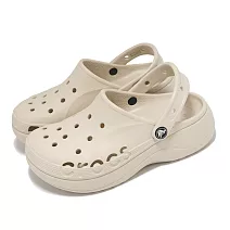 Crocs 洞洞鞋 Baya Platform Clog 女鞋 冬日白 貝雅雲彩克駱格 厚底 增高 卡駱馳 20818611S 24cm WINTER WHITE