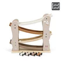 【Label Label】小汽車木質軌道組- 奶茶色