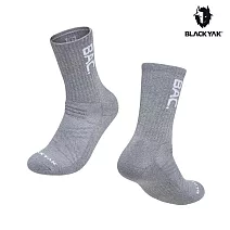 BLACKYAK ALPINE中筒襪 24 麻花灰