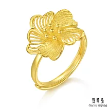 【點睛品】嫣然綻放 黃金戒指