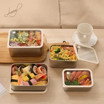 【Hiromimi】可微波不鏽鋼保鮮盒(700+1000+1200+1800ml)  4入組