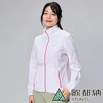 【ATUNAS 歐都納】女款蚊瘋不動涼感外套A1GA2405W- S 糖果粉