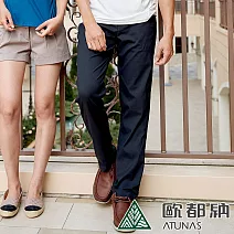 【ATUNAS 歐都納】男款都會彈性長褲A1PAEE10M*- M 黑