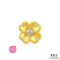 【點睛品】四葉心語 黃金鑽石串珠