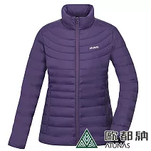 【ATUNAS 歐都納】女款KEEP WARM輕量羽絨保暖外套A1GA2235W*- M 深灰紫
