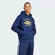 ADIDAS GRF HOODIE 男連帽上衣-IS1419 L 藍色