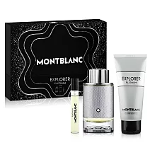 MONTBLANC 萬寶龍 極限探尋男性淡香精禮盒(淡香精100ml+隨行香氛7.5ml+沐浴精100ml)-贈紙袋
