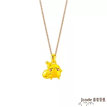 J’code真愛密碼金飾 卡娜赫拉的小動物-聖誕P助硬金墜子   送黑皮繩項鍊