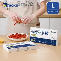 【UTOOKII】TPE拋棄式萬用透明手套-100入- L