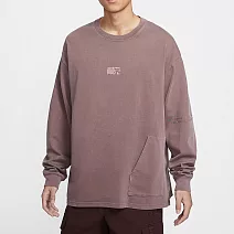 NIKE AS M NSW LS TEE NAIKE GCEL 男長袖上衣-HF0813208 M 紅色