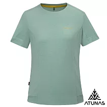【ATUNAS 歐都納】女款POLARTEC DELTA吸濕排汗透氣快乾短袖T恤A1TS2503W- S 霧綠