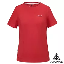 【ATUNAS 歐都納】女款POLARTEC DELTA吸濕排汗透氣快乾短袖T恤A1TS2503W- S 紅