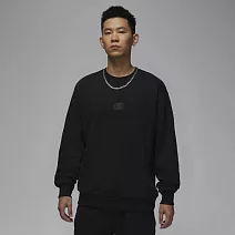 NIKE AS M J FLT FLC CREW 男圓領套頭衫-FV7260010 XL 黑色