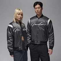 NIKE AS M J MVP HBR VRSTY JKT 男舖棉外套-HF9298045 L 灰色