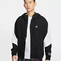 NIKE AS M NIKE AIR FLC FZ HOODE BFT 男連帽外套-HJ0637010 L 黑色