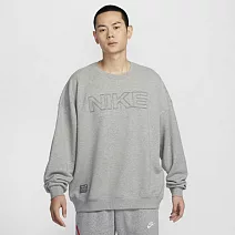 NIKE AS M NK CLUB FT OS CREW GCEL 男圓領套頭衫-HV8225063 2XL 灰色